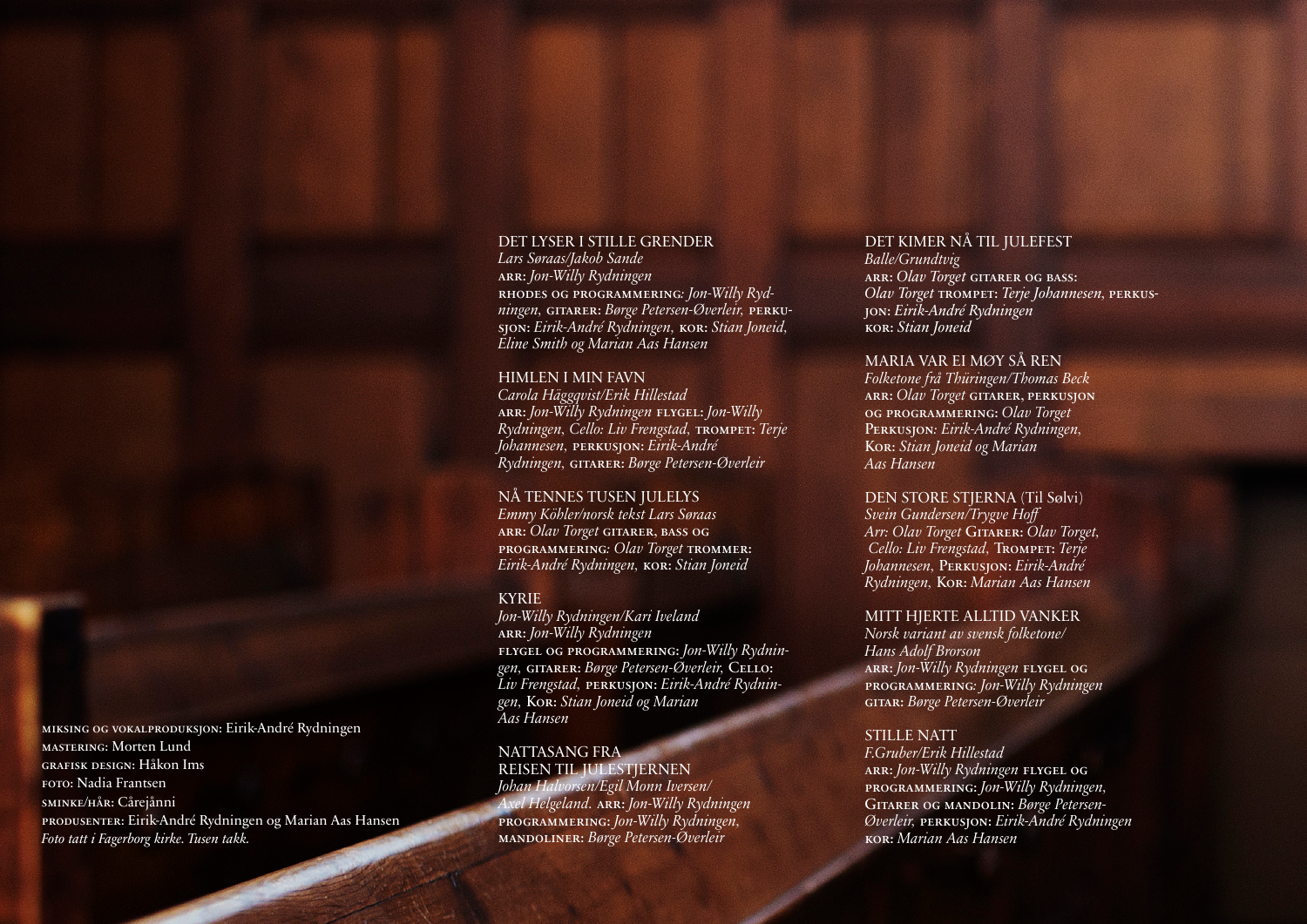 Original track and production credits